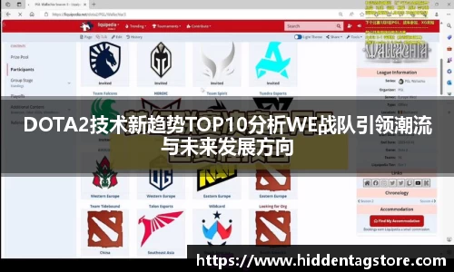 DOTA2技术新趋势TOP10分析WE战队引领潮流与未来发展方向