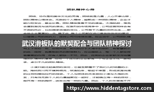 武汉滑板队的默契配合与团队精神探讨