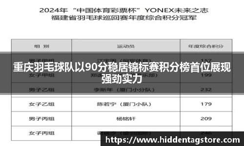 重庆羽毛球队以90分稳居锦标赛积分榜首位展现强劲实力